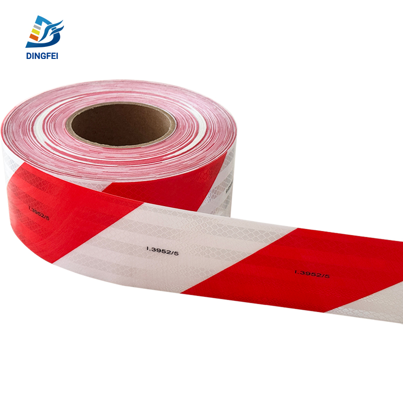Red White Strips I.3952/5 Reflective Conspicuity Tape - 